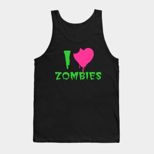 I Love Zombies Tank Top